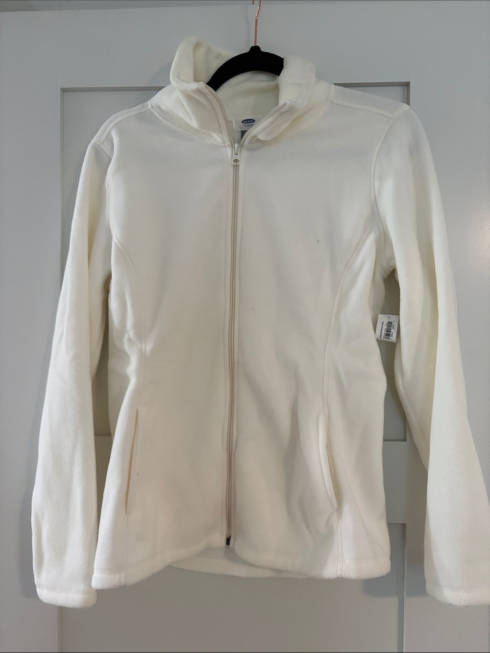 Old Navy Cream Teddy Jacket - Full Zip